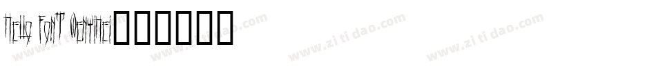Hello font wenyihei字体转换